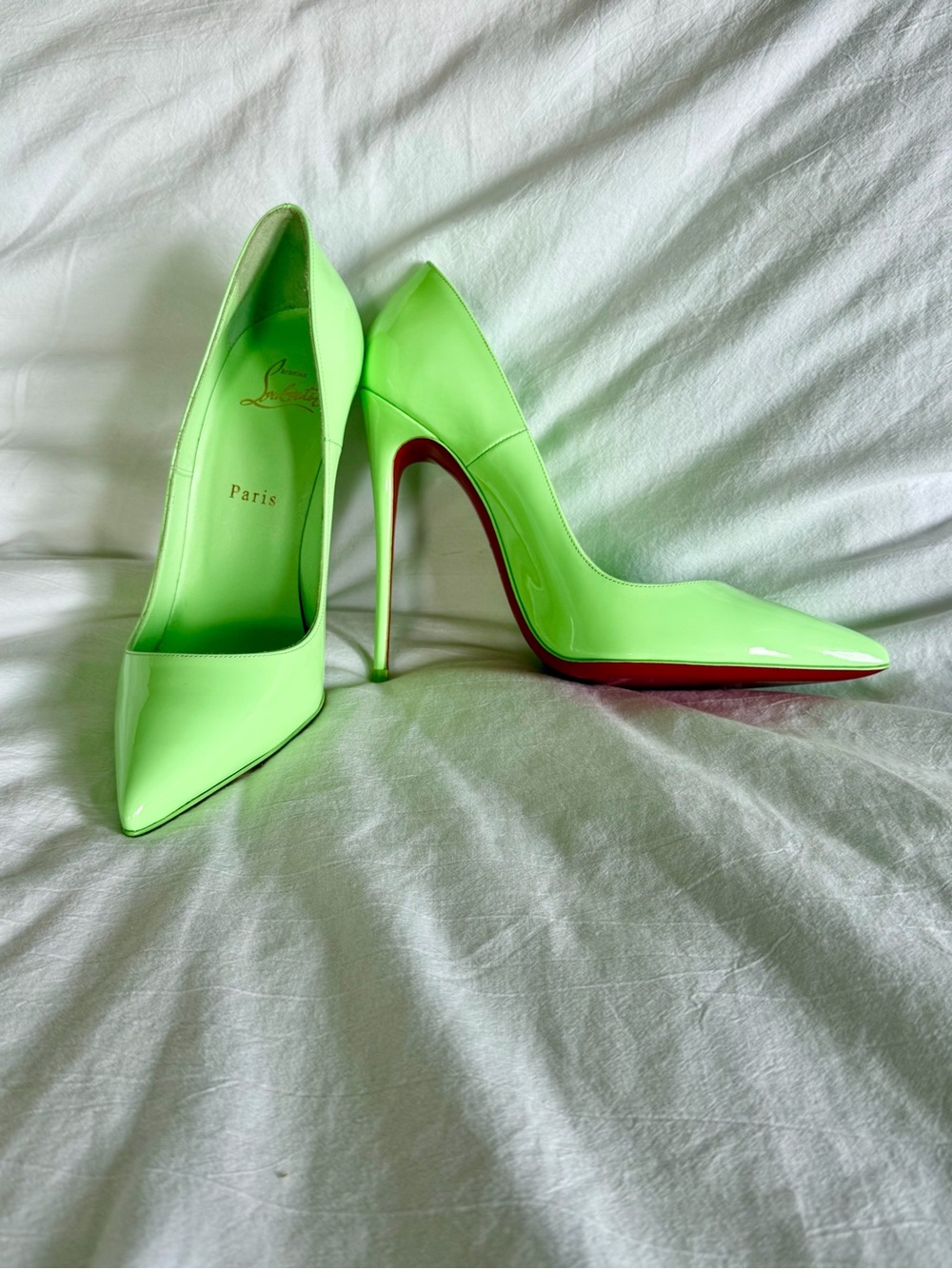Christian Louboutin Bright Green Patent So Kate